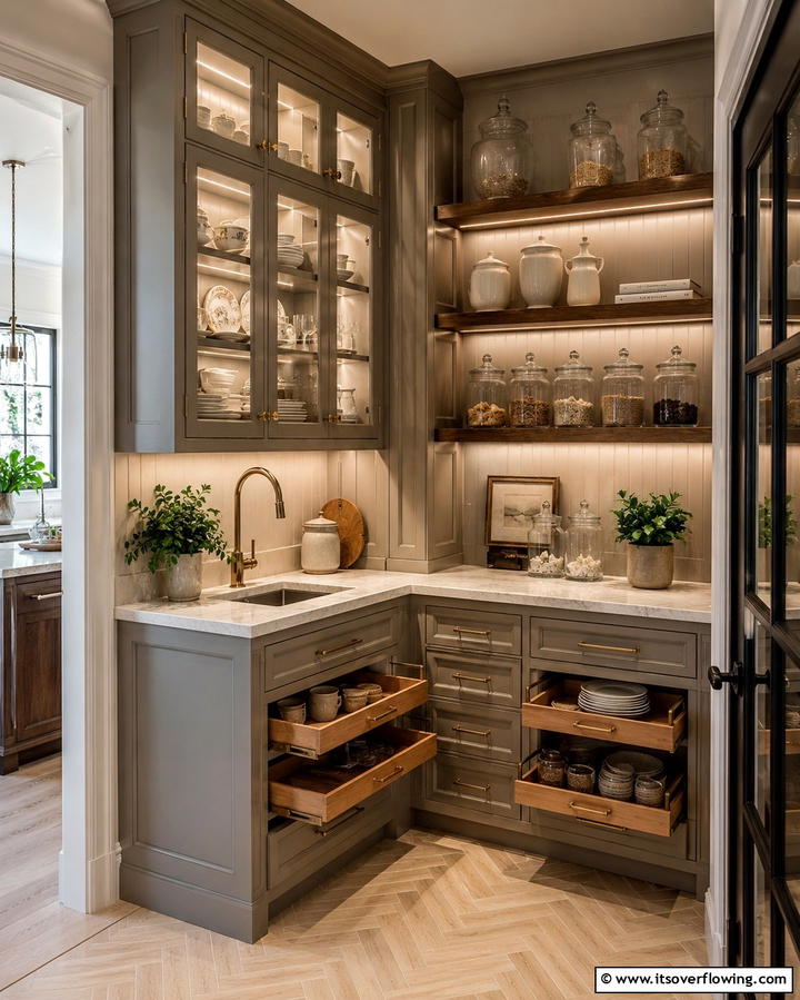 Corner Butlers Pantry - 20 Kitchen Corner Ideas to Maximize Your Space