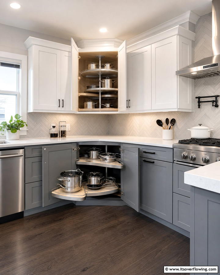 Corner Cabinet Magic - 21 Kitchen Cabinet Organization Ideas for Clutter-Free Spaces