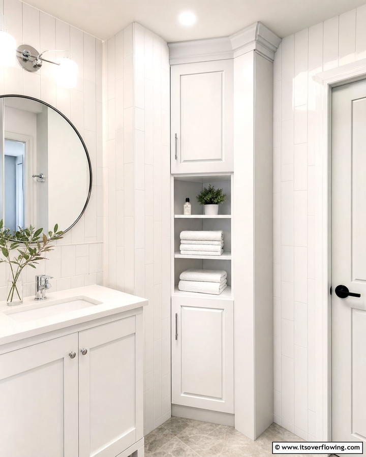 Corner Cabinets for Small Spaces - 25 Bathroom Cabinet Ideas for Organized Spaces