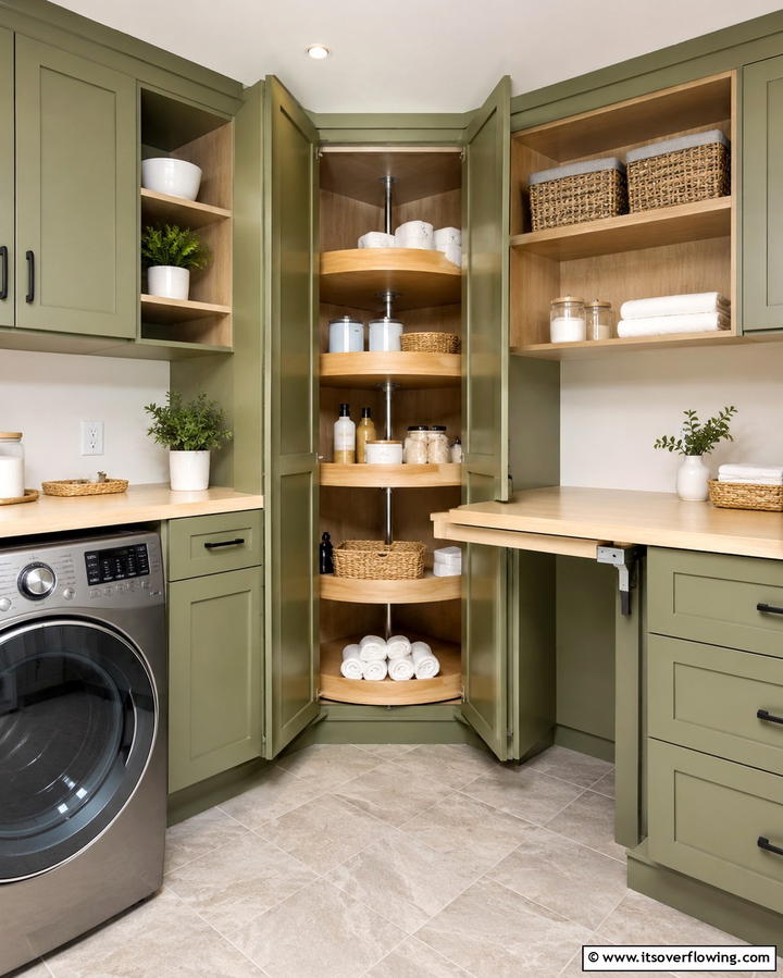 Corner Cabinets to Maximize SpaceExact - 25 Laundry Room Cabinet Ideas for Organization