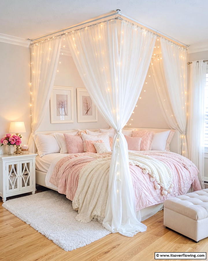 Corner Canopy Bed - 20 Creative Corner Bed Ideas for Small Spaces