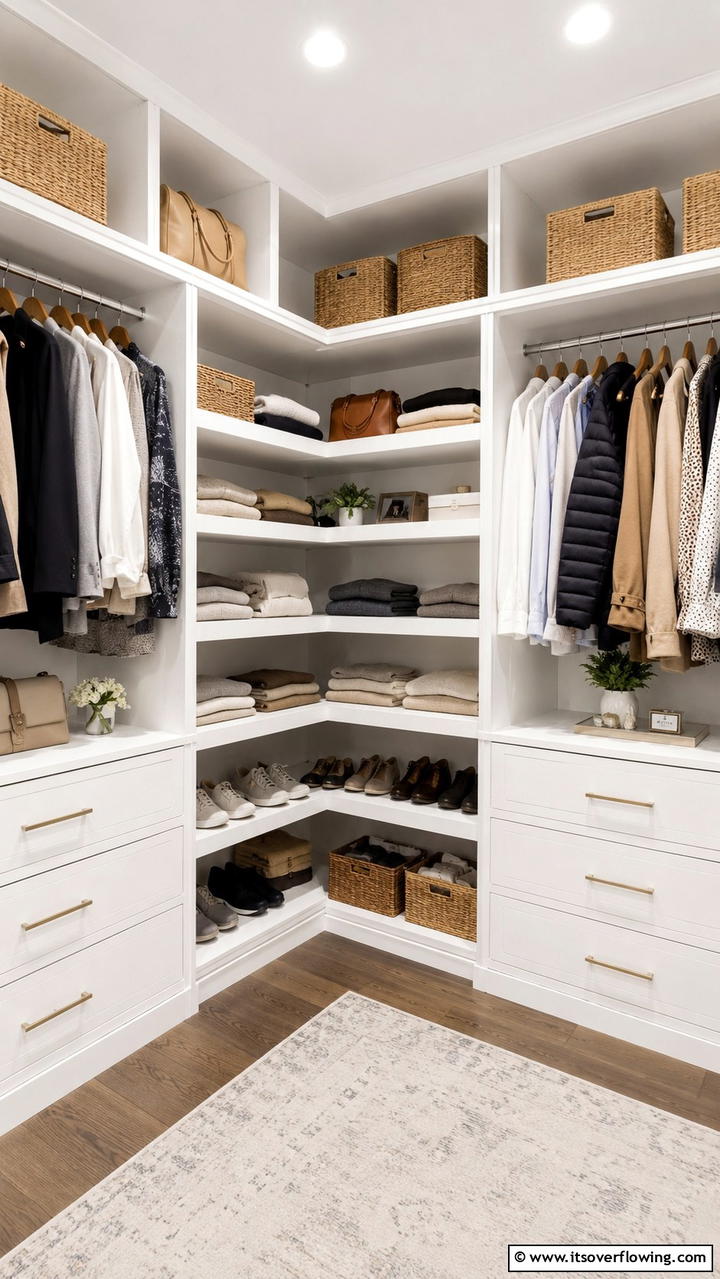 Corner Closet Shelves - 30 Closet Shelving Ideas for Maximizing Storage and Space