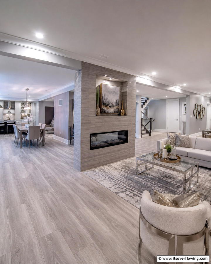 Corner Fireplace - 25 Cozy Basement Fireplace Ideas for Warm Gatherings