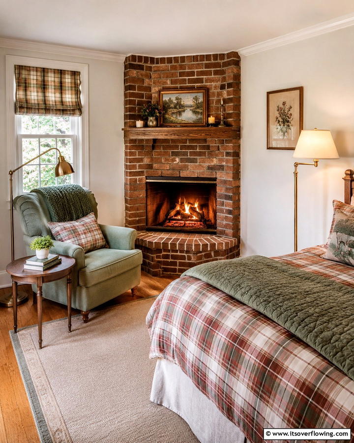 Corner Fireplace - 30 Bedroom Fireplace Ideas for Cozy Warmth & Ambiance