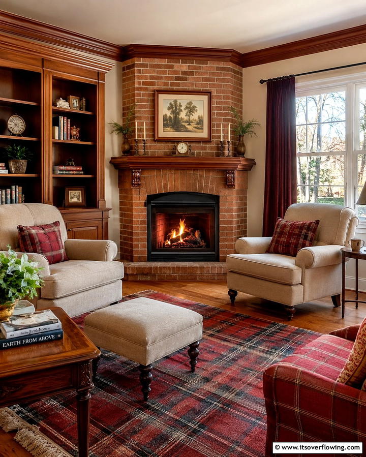 Corner Fireplace - 20 Traditional Fireplaces for a Classic Home