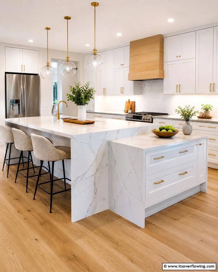 Corner Island Extension - 20 Kitchen Corner Ideas to Maximize Your Space