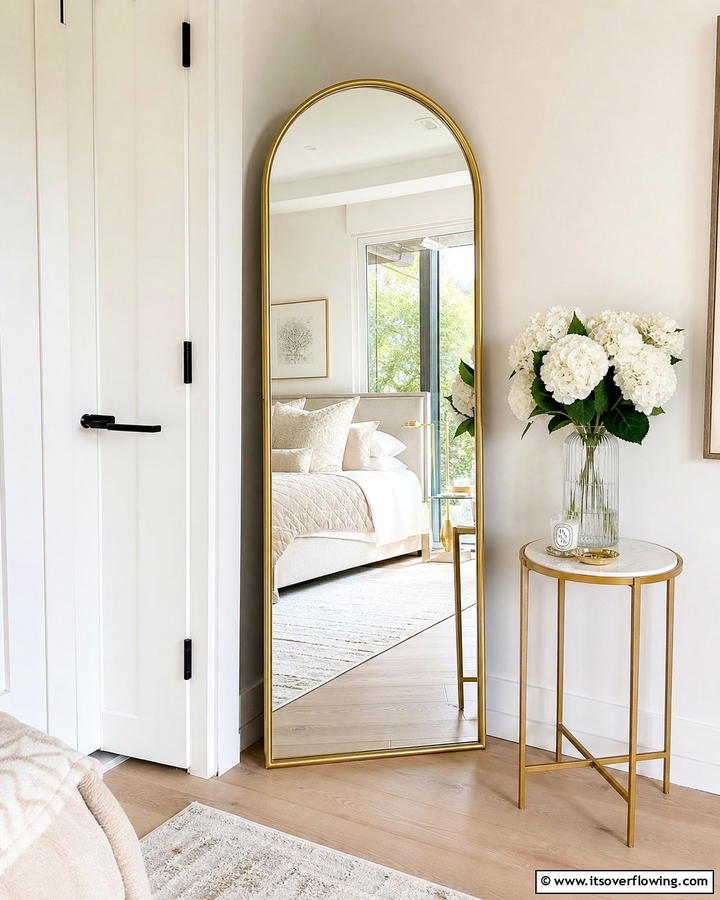 Corner Mirror Setup - 20 Bedroom Corner Ideas to Maximize Your Space