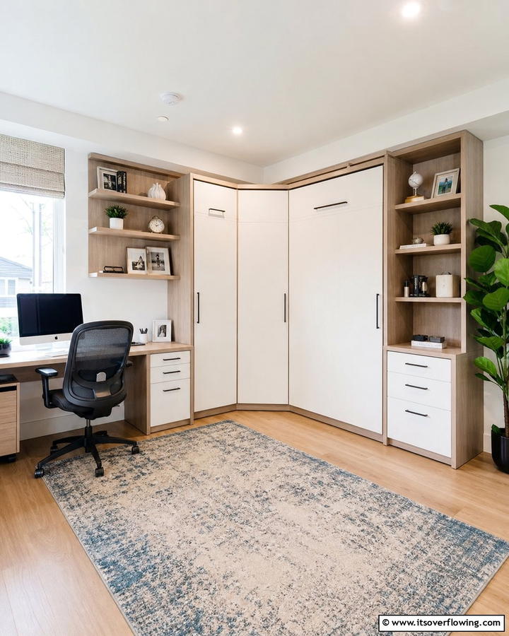 Corner Murphy Bed - 20 Creative Corner Bed Ideas for Small Spaces