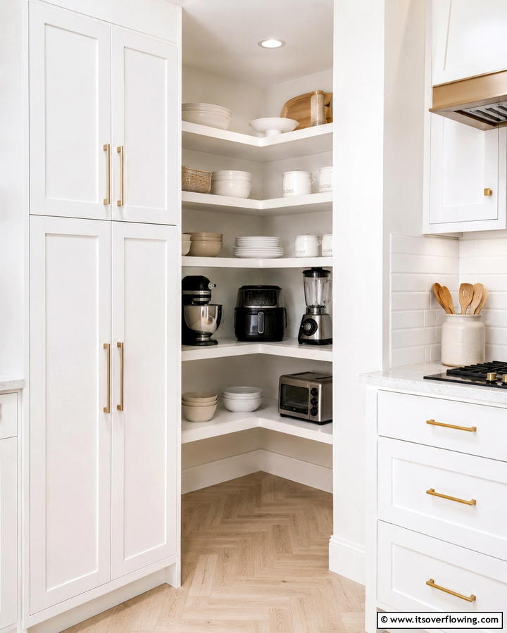Corner Pantry Nooks for Small Spaces - 25 Open Pantry Ideas to Organize Your Kitchen