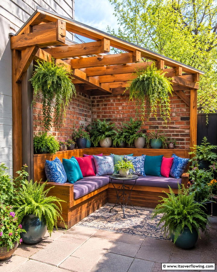 Corner Pergola - 20 Small Patio Pergola Ideas for Cozy Outdoor Spaces