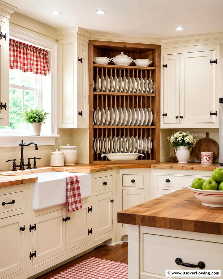 Corner Plate Rack - 20 Kitchen Corner Ideas to Maximize Your Space
