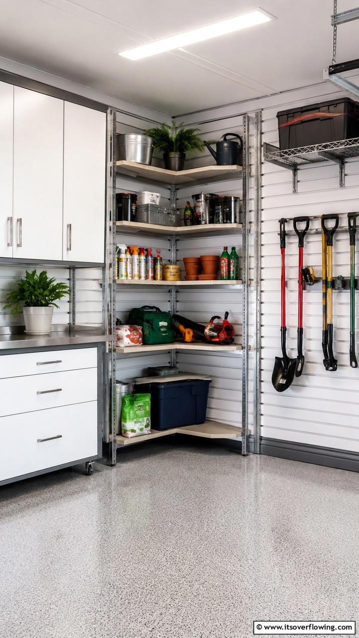 Corner Shelving Units - 30 Garage Shelving Ideas for Clutter-Free Storage