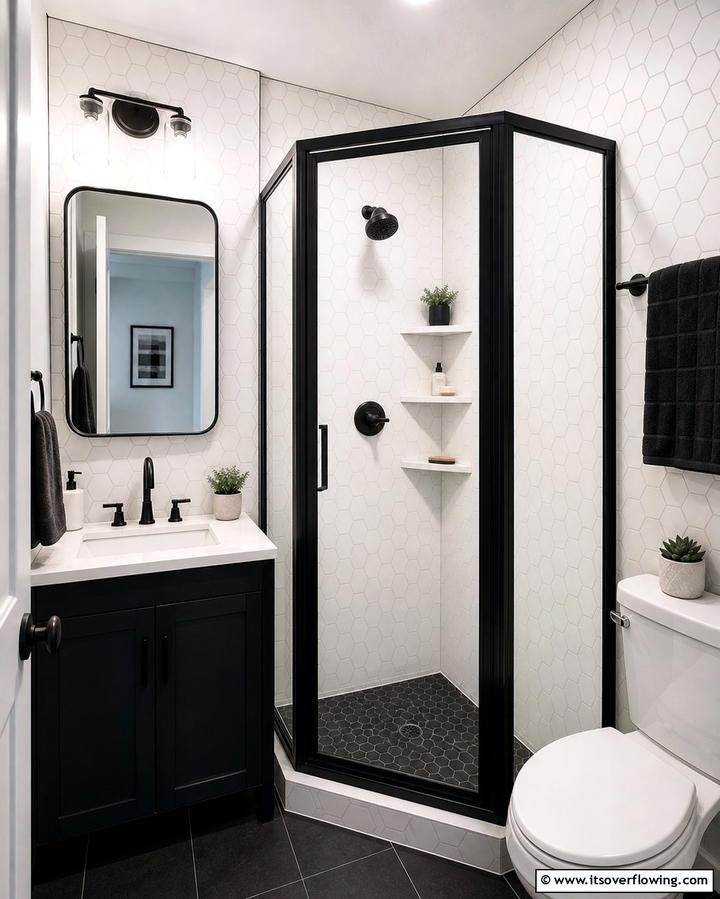 Corner Shower Niche for Compact Spaces - 25 Shower Niche Ideas for a Functional Bathroom