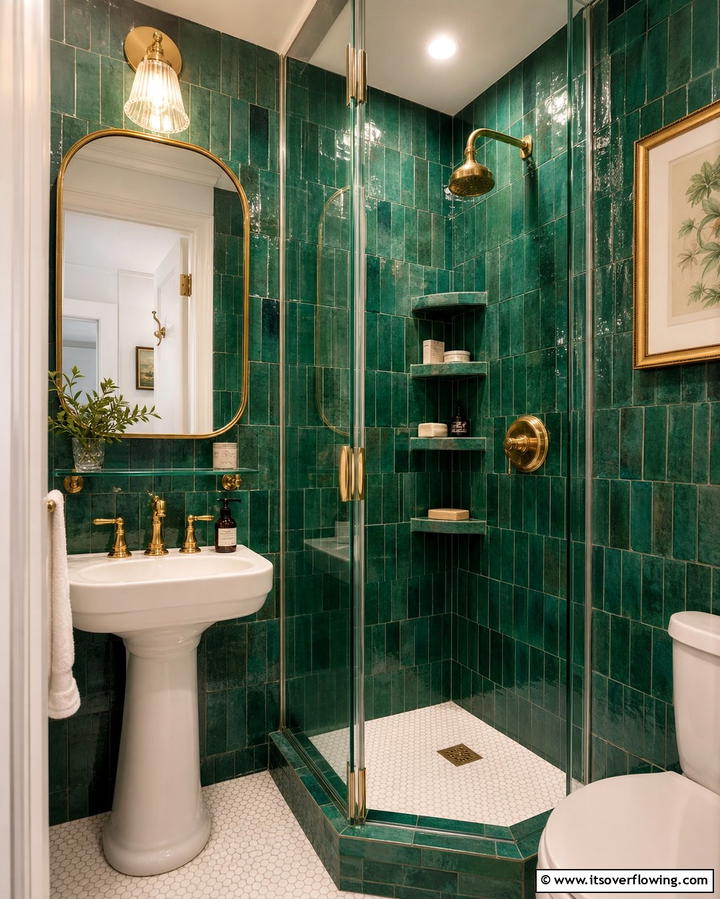 Corner Shower Niche to Maximize Space - 25 Shower Niche Ideas for a Functional Bathroom