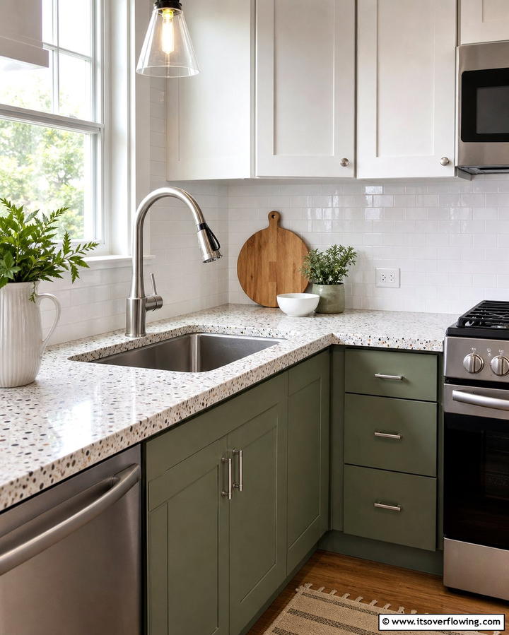 Corner Sink with Pull Out Faucet - 25 Clever Corner Kitchen Sink Ideas for Small Spaces