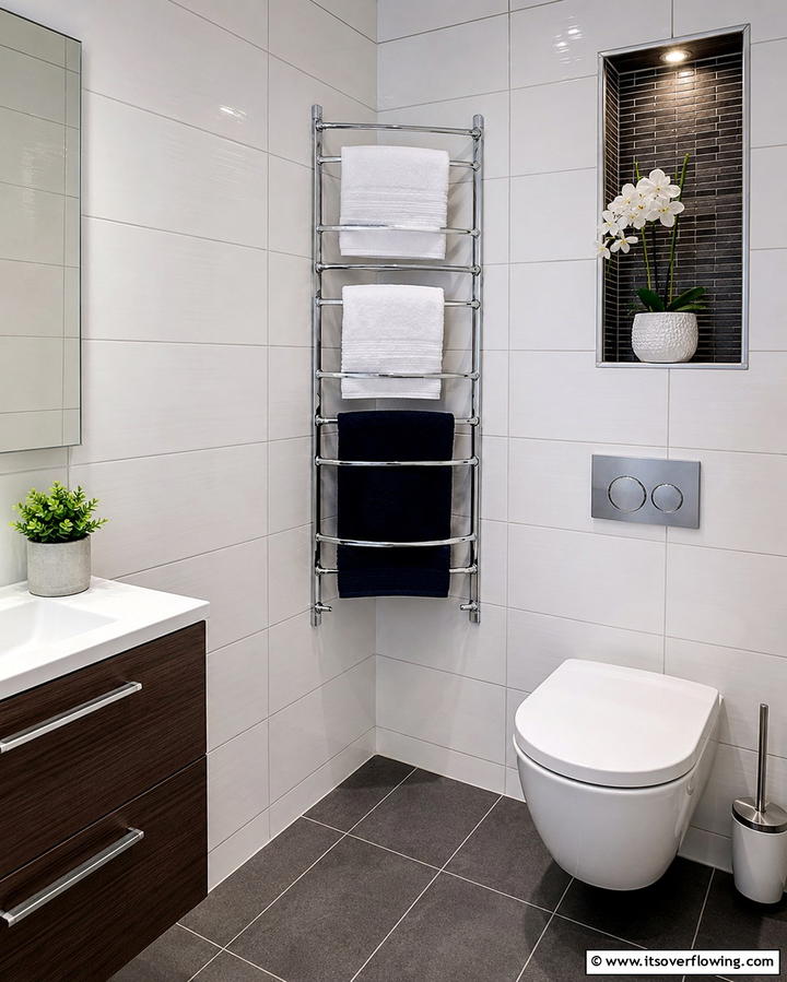 Corner Towel Rack - 30 Towel Storage Ideas for Organized and Stylish Bathrooms