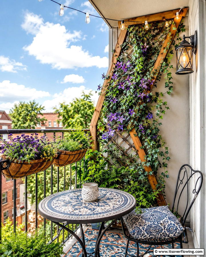 Corner Trellis - 25 Beautiful Balcony Trellis Ideas for Your Space