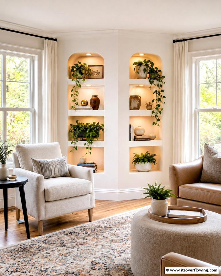 Corner Wall Niches - 20 Wall Niche Ideas to Display Art and Decor Creatively