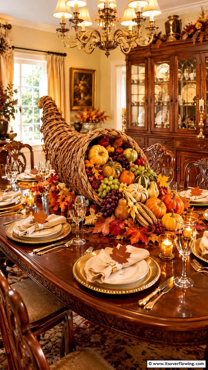 Cornucopia Celebration - 21 Inspiring Thanksgiving Decor Ideas to Celebrate Gratitude