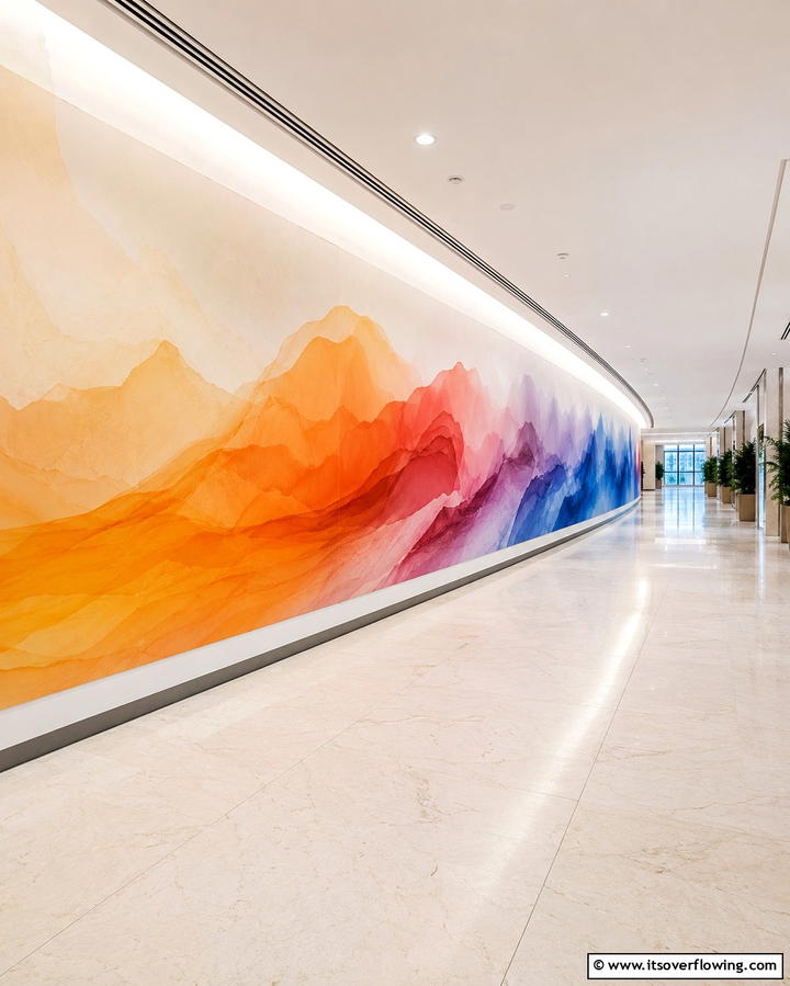 Corridor Visual Journey - 30 Interactive Mural Ideas- Transform Your Walls Creatively