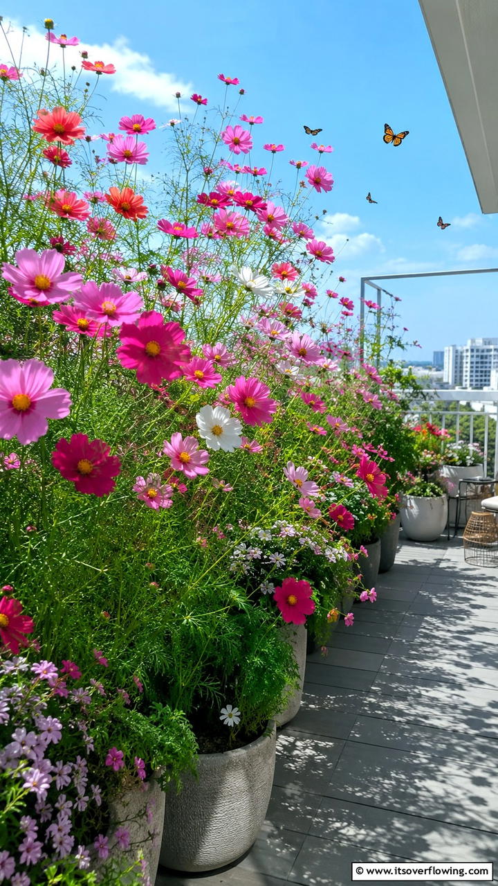 Cosmos - 30 Flowering Plants for Balcony Gardens - Colorful Displays