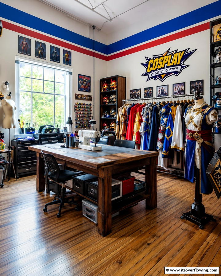 Cosplay Inspired Creative Corner - 30 Anime Room Ideas for Otaku-Inspired Spaces