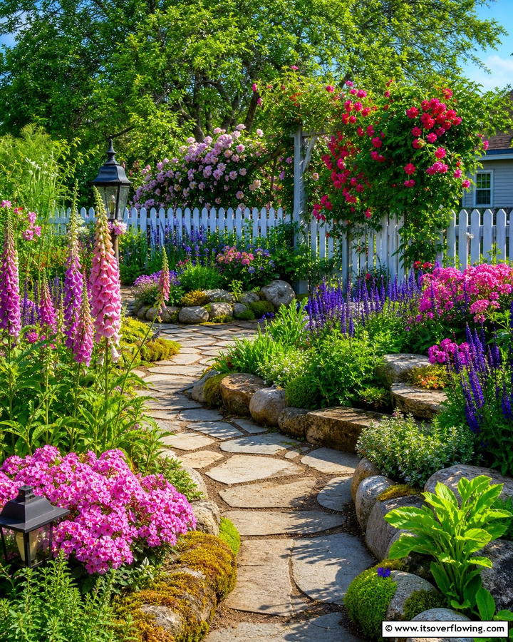 Cottage Charm Rock Garden - 21 Rock Garden Designs for Low-Maintenance Landscape Beauty