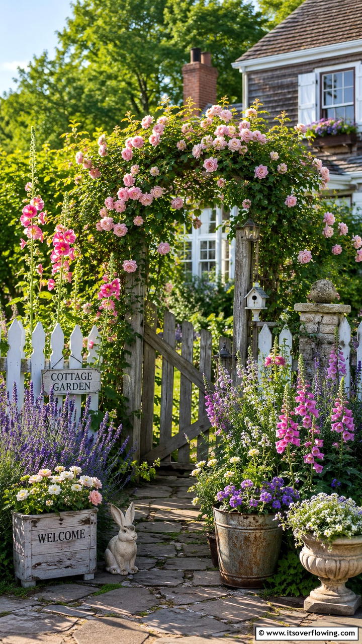 Cottage Garden Charm - 30 Front Yard Landscaping Ideas for Stunning Curb Appeal