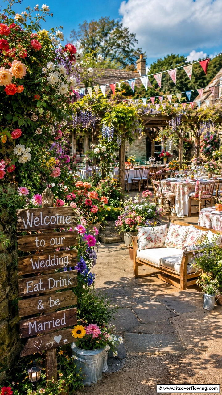 Cottage Garden Extravaganza - 30 Garden Wedding Ideas- Enchanting Outdoor Celebration Themes