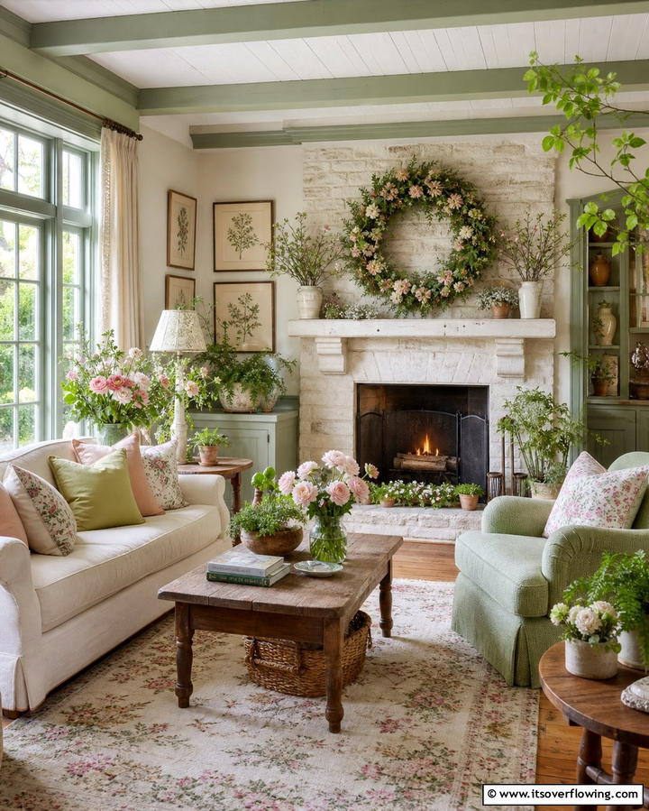 Cottage Garden Inspired Decor - 25 Cottage Decorating Ideas- Charming & Timeless Designs