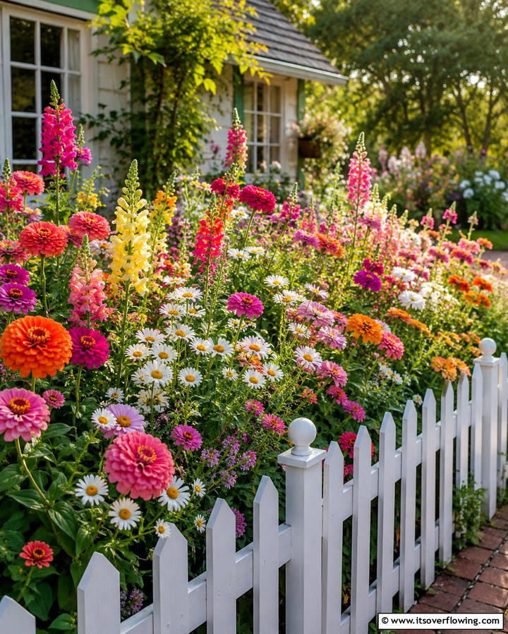 Cottage Inspired Flower Bed - 25 Front Yard Texas Flower Bed Ideas for a Stunning Look