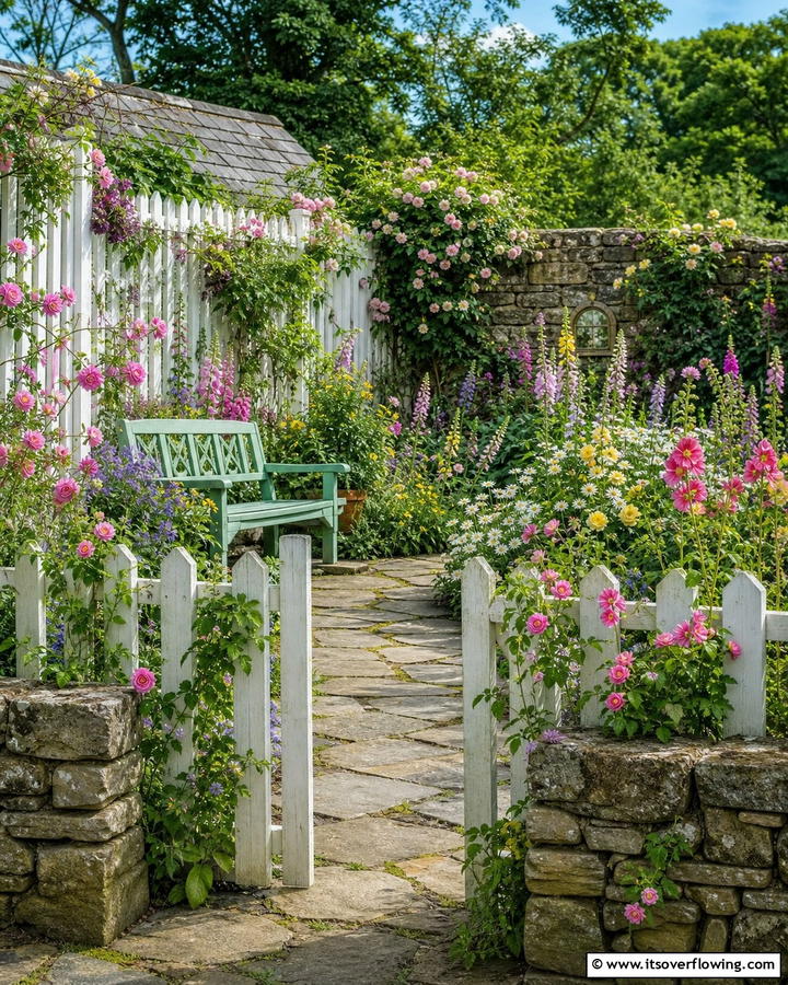 Cottage Style Enclosure - 20 Enclosed Garden Ideas to Enhance Your Outdoor Space
