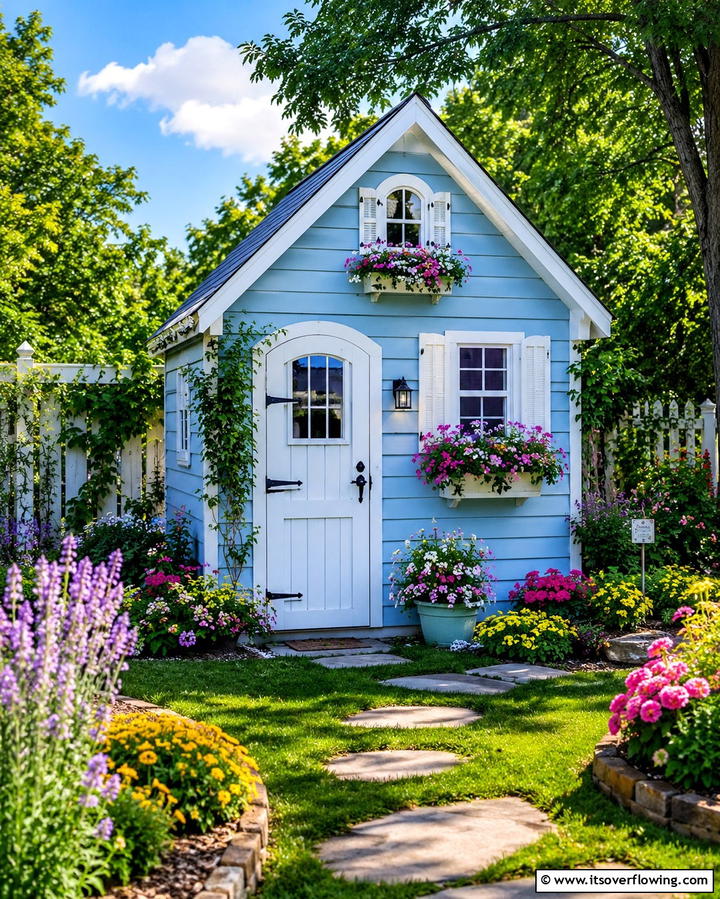 Cottage Style Shed - 25 Wood Shed Ideas for Functional and Stylish Storage