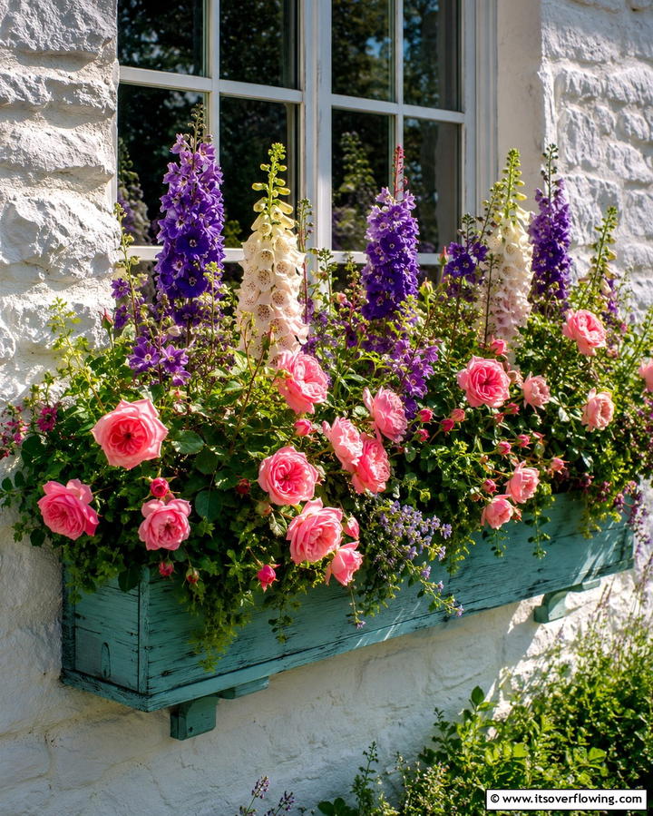 Cottage Style Window Boxes - 25 Window Box Ideas to Brighten Your Home’s Exterior