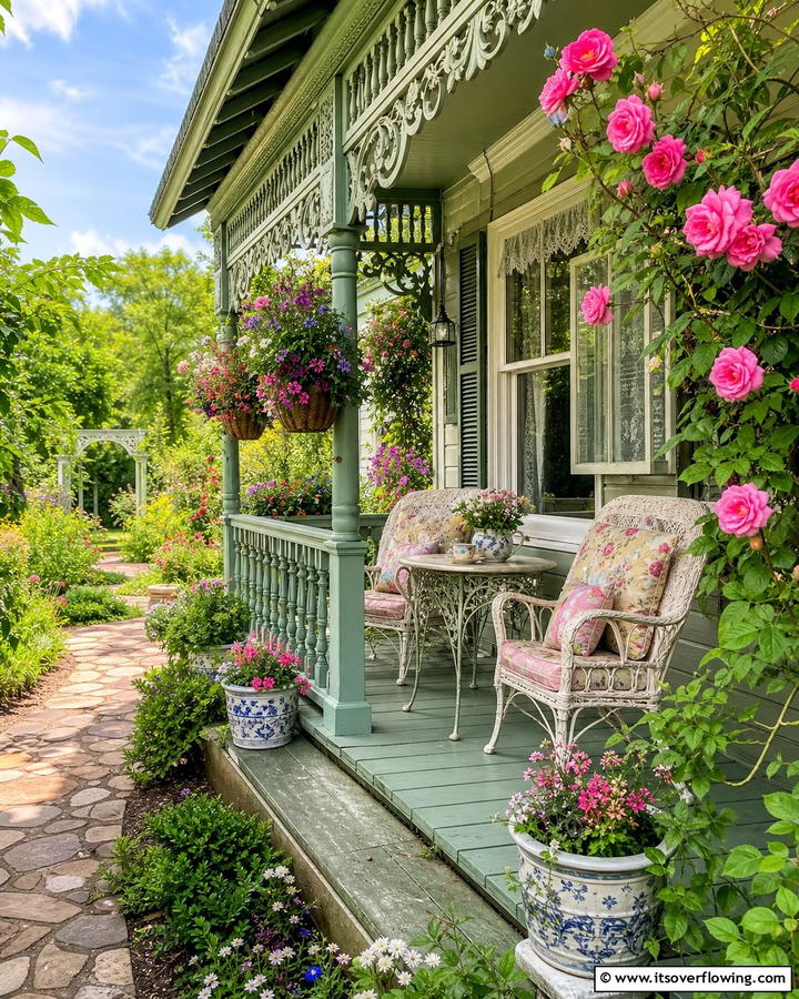 Country Cottage Escape - 21 Covered Porch Ideas for Year-Round Outdoor Comfort