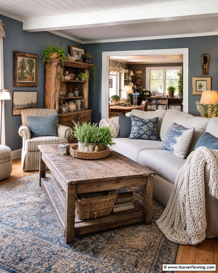 Country Retreat Cozy Blue gray Spaces - 21 Blue-Gray Paint Colors for Sophisticated Interiors