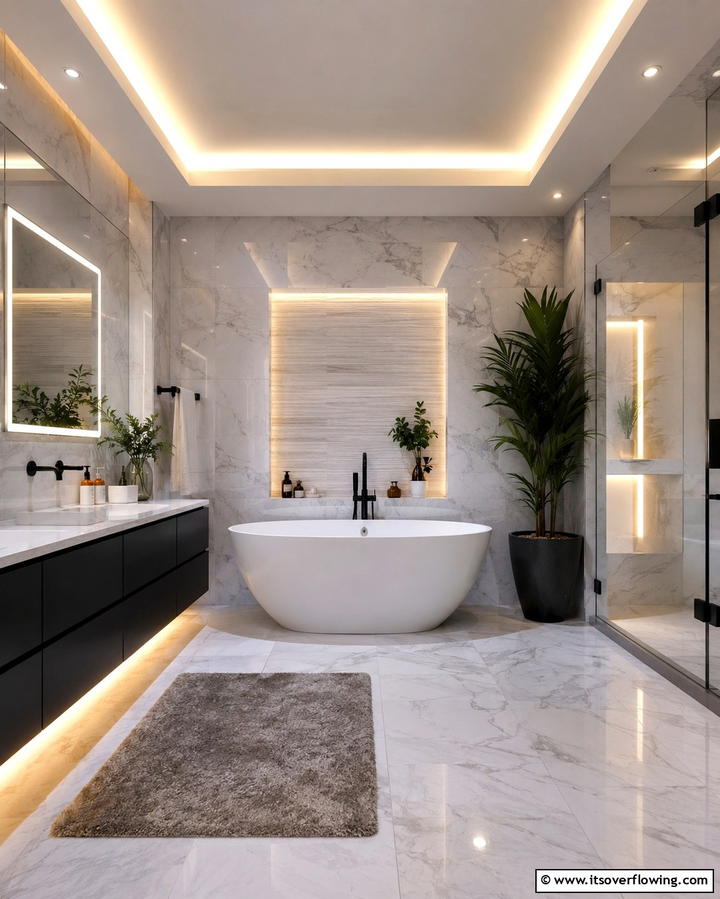Cove Lighting for Subtle Elegance - 25 Bathroom Lighting Ideas to Brighten Your Space