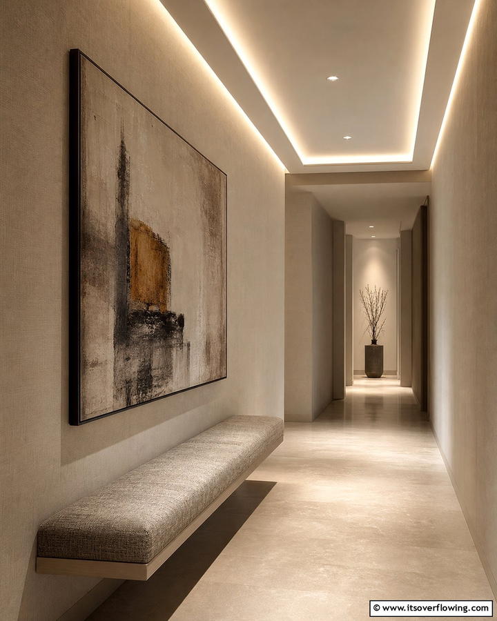 Cove Lighting for a Soft Glow - 20 Narrow Hallway Lighting Ideas to Brighten Your Space