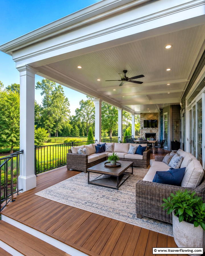 Covered Decks - 25 Wood Deck Ideas for Outdoor Living Spaces