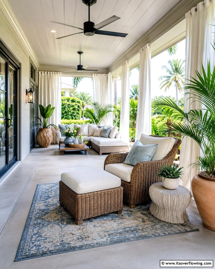 Covered Patio Oasis - 25 Outdoor Reading Nook Ideas for Relaxation
