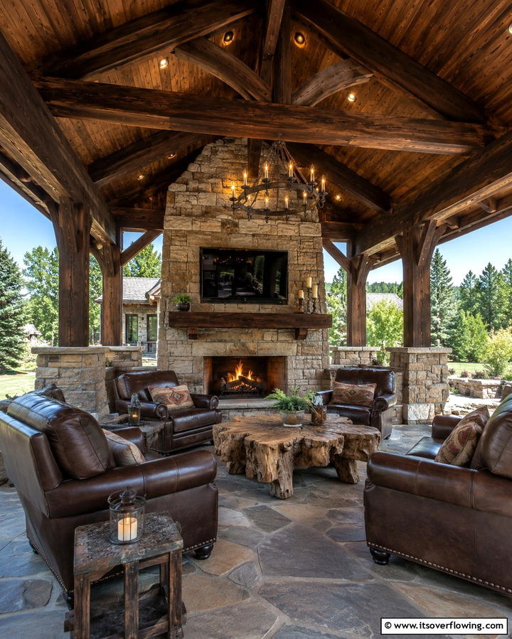 Covered Patio Pavilion - 30 Creative Shade Ideas for Stylish Outdoor Comfort