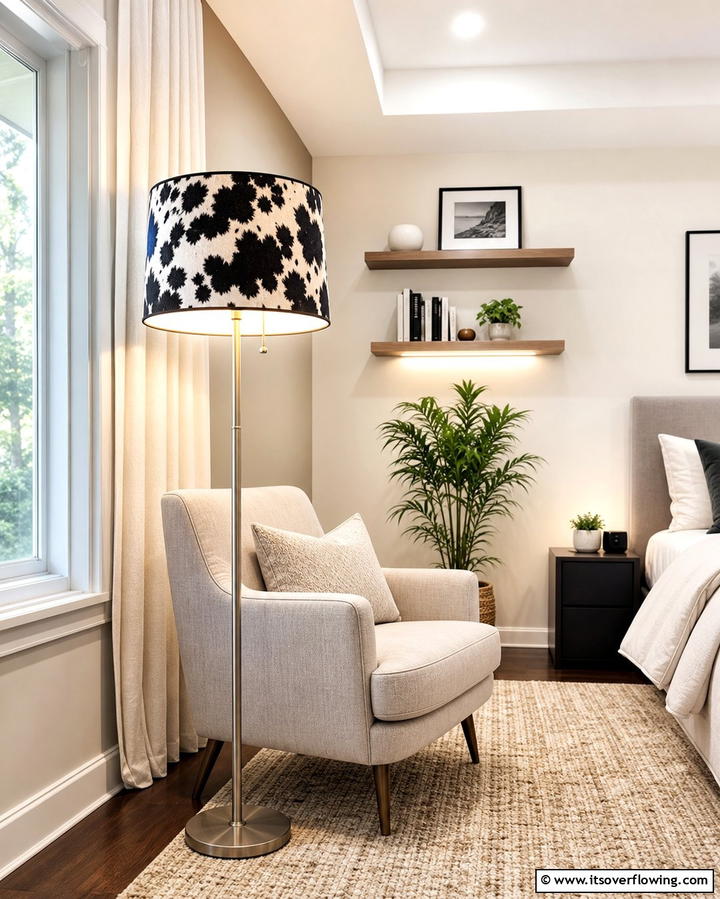 Cow Print LampshadeOne - 25 Cow Print Room Decor Ideas- Fun & Trendy Designs