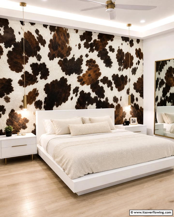 Cow Print Wallpaper - 25 Cow Print Room Decor Ideas- Fun & Trendy Designs