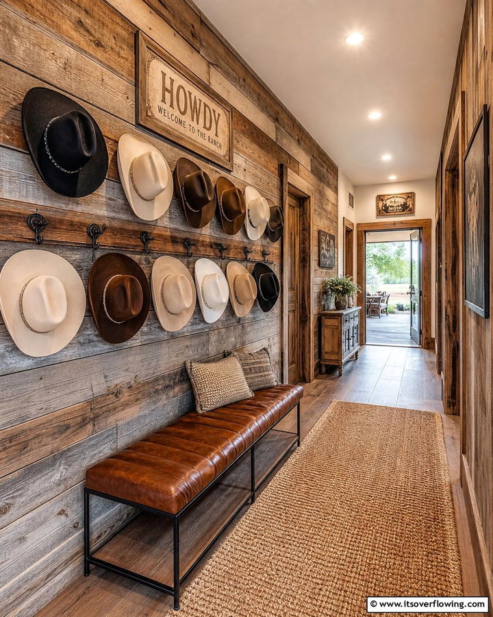Cowboy Hat Displays - 20 Creative Cowboy Room Decor Ideas for a Rustic Look