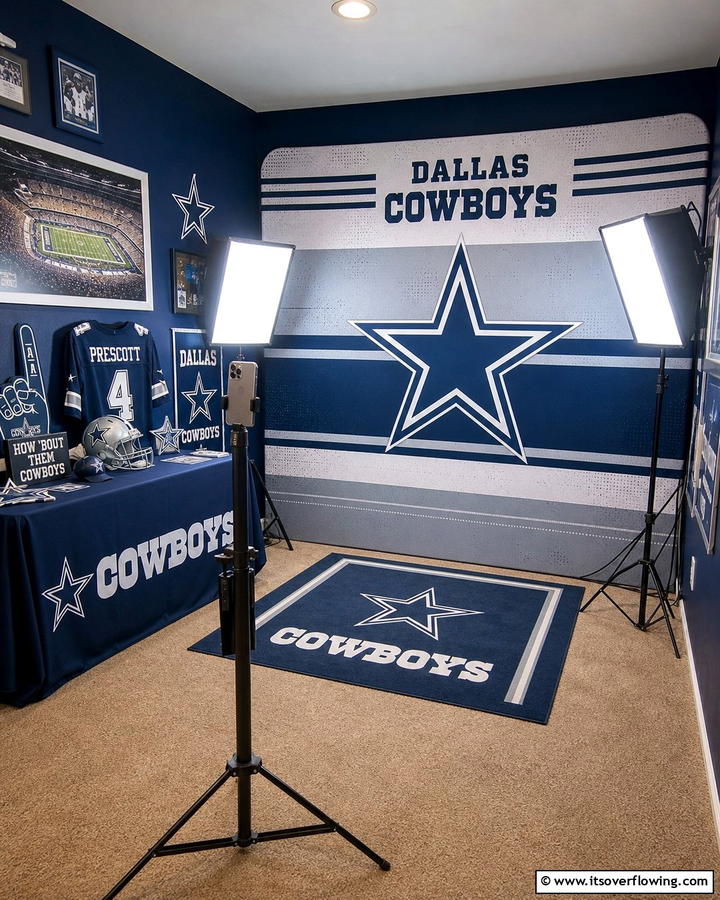 Cowboys Photo Booth - 20 Dallas Cowboys Man Cave Ideas for True Fans