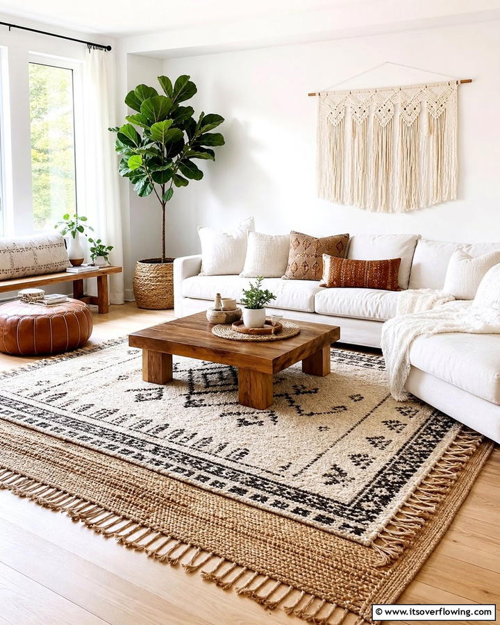 Cozy Area Rugs - 25 Boho-Scandinavian Design and Decor Ideas