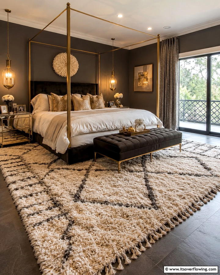 Cozy Area Rugs - 30 Bedroom Flooring Ideas to Elevate Comfort and Style