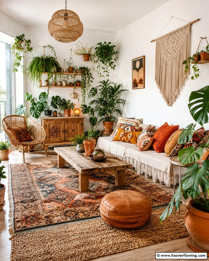 Cozy Bohemian Vibes - 30 Pinterest Living Room Decor Ideas for 2024 Trends