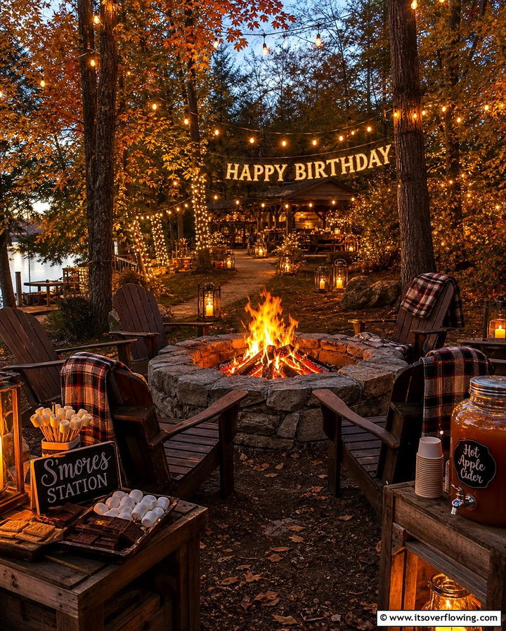 Cozy Bonfire Night Celebration - 25 Fall Birthday Party Ideas for a Seasonal Celebration