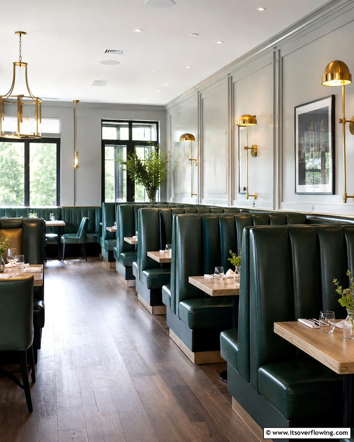 Cozy Booth Seating for Comfort - 25 Restaurant Interior Design Ideas for a Unique Ambiance
